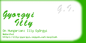 gyorgyi illy business card
